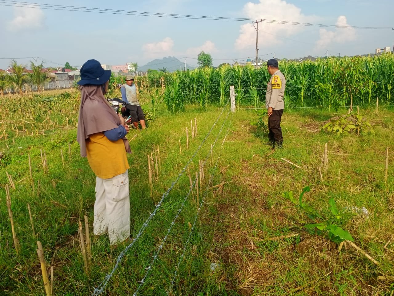Bhabinkamtibmas Labuapi Aktif Dorong Ketahanan Pangan di Desa Karang Bongkot
