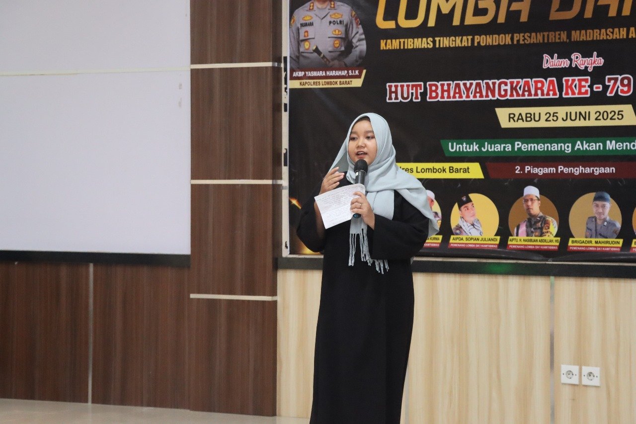 Lombok Barat Cetak Dai Unggul Lewat Lomba Dakwah Hari Bhayangkara