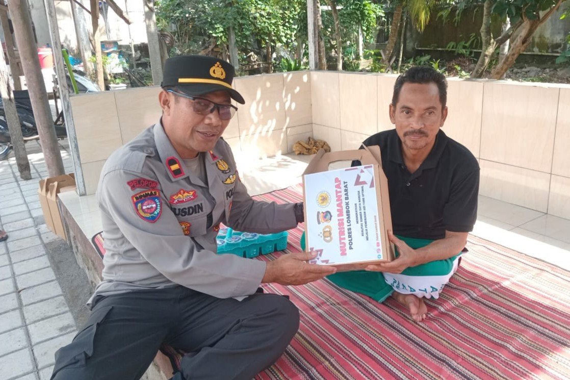 Polres Lombok Barat Salurkan 'Nutrisi Mantap' untuk Masyarakat yang Membutuhkan